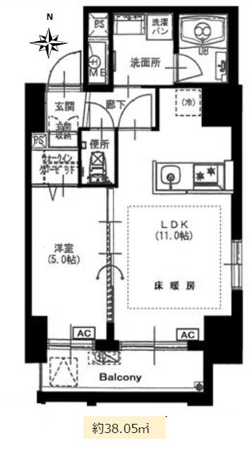 麻布十番 徒歩8分 構造:鉄筋コンクリート造